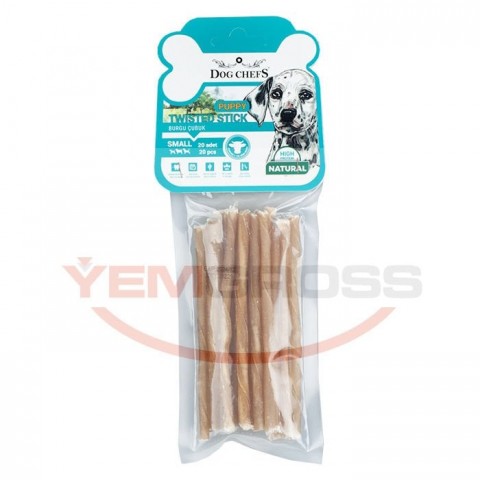 Burgulu İnce Puppy Naturel 20 li Paket