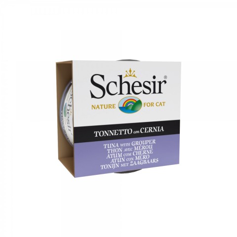 Schesir Ton ve Orfoz Balıklı Jöleli Kedi Konservesi 85 Gr