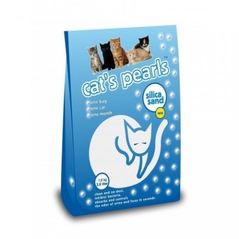 Cat's Pearls Silica Kedi Kumu - 1,6 kg (Ötv Dahil)
