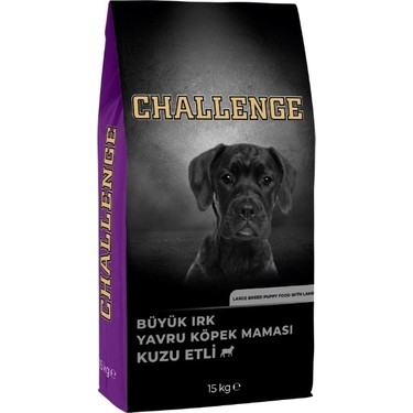 Challenge Kuzu Etli Büyük Irk Yavru Köpek Maması 15 Kg