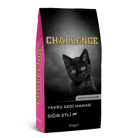 Challenge Sığır Etli Yavru Kedi Maması 15 Kg