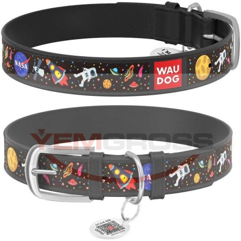Collar Waudog Nasa Desenli QR Pasaportlu Köpek Boyun Tasması 46-60 Cm (0035-0047-01)