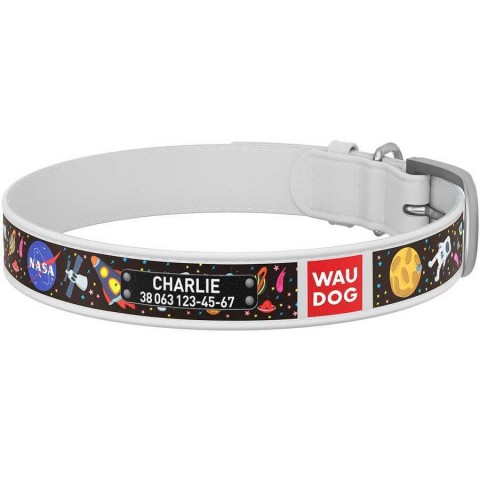 Collar Waudog Nasa Desenli QR Pasaportlu Köpek Boyun Tasması 46-60 Cm (0035-0047-15)