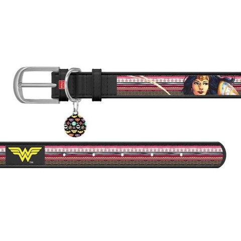 Collar Waudog Wonder Woman Desenli QR Pasaportlu Köpek Boyun Tasması 38-49 Cm (0025-1009-01)
