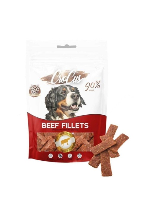 Crocus Fıllets Biftekli Tahılsız Köpek Ödülü 80 Gr