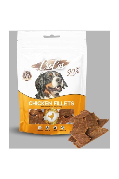 Crocus Fıllets Tavuklu Tahılsız Köpek Ödülü 80 Gr