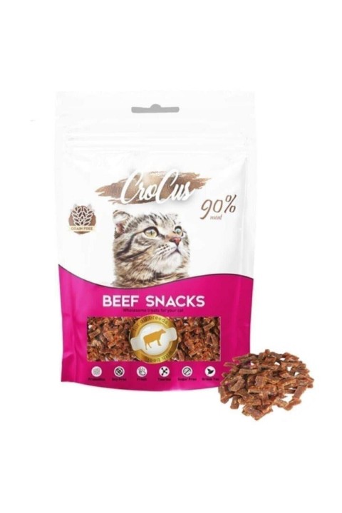 Crocus Snack Biftekli Tahılsız Kedi Ödülü 80 Gr