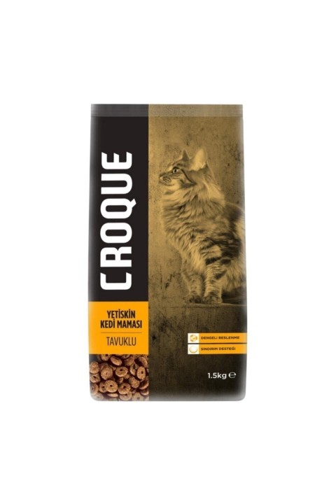 Croque Tavuklu Yetişkin Kedi Maması - 1,5Kg