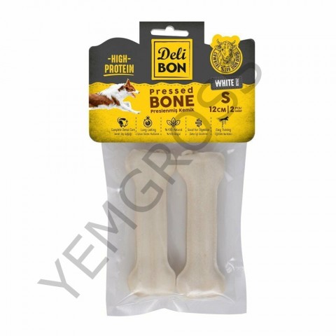 Deri Pres Kemik 12Cm S Boy 2Li Paket Beyaz Beyaz 12Cmx2Ad.