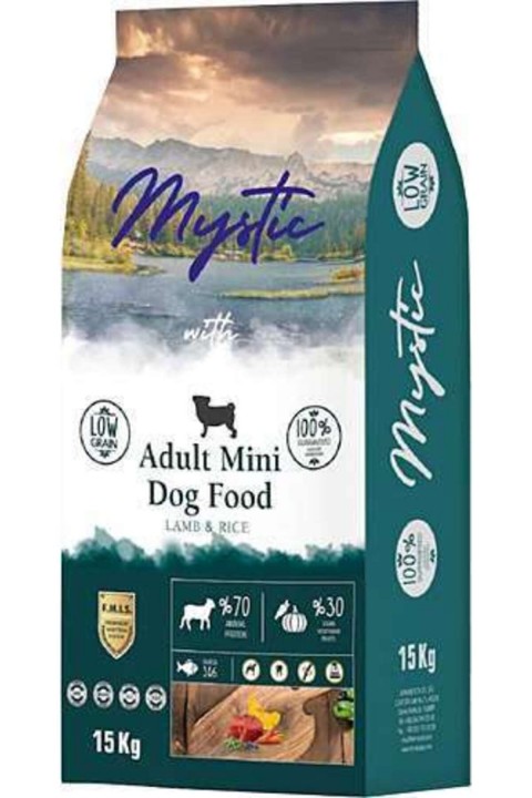 Mystic Az Tahıllı Yetişkin Köpek Mini Orta Kuzu 15kg
