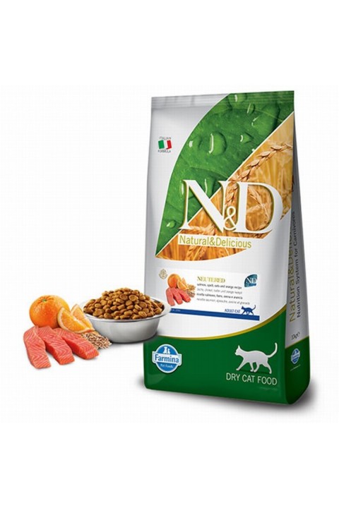 Nd Ocean Somonlu Neutered Az Tahıllı Kedi Maması 10 Kg