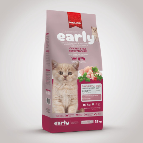 Early Yavru Tavuklu Kedi Maması 15 Kg