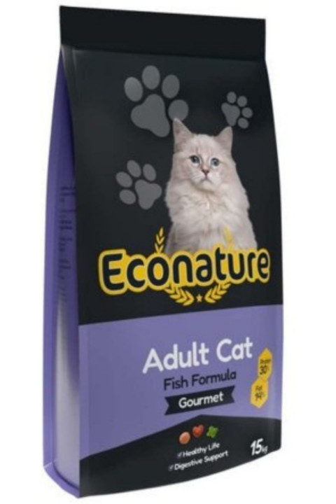 Econature Plus Gurme Balıklı Yetişkin Kedi Maması 15 Kg