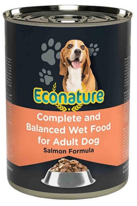 Econature Somon Etli Yetişkin Köpek Konservesi 400 Gr