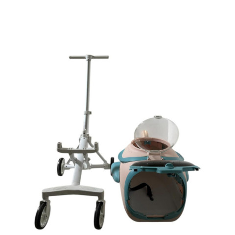 Ewox Astronot Fanlı Kedi ve Küçük Orta Irk Köpek Taşıma Arabası 851x460x925cm (Pembe)
