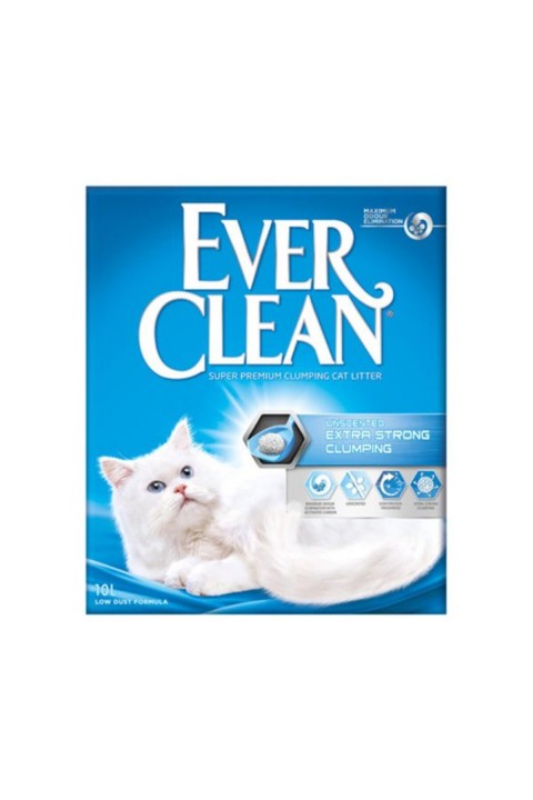 Ever Clean Extra Strong Unscented Kedi Kumu 10 Lt