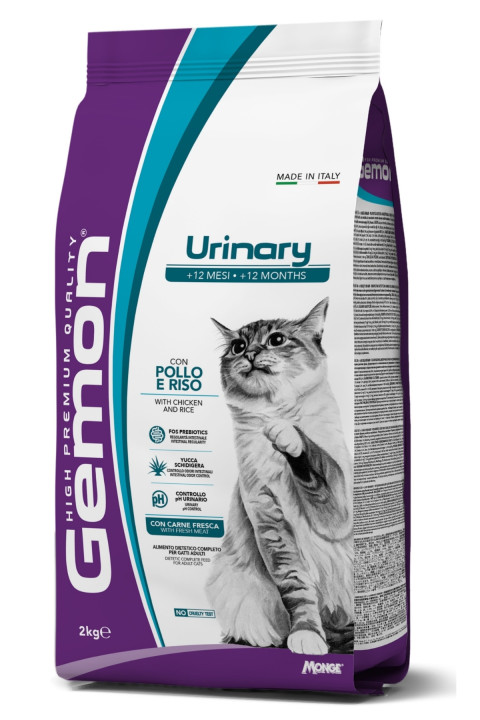 Gemon Urinary Tavuklu Pirinçli Yetişkin Kedi Maması 2 Kg