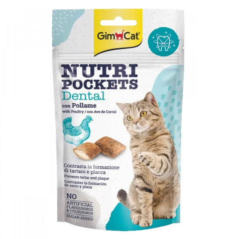 GimCat Nutripockets Kedi Ödülü Dental 60Gr