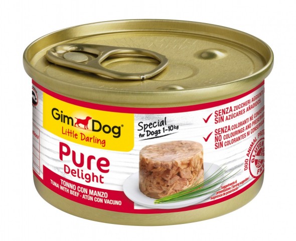 GimDog Konserve Köpek Maması - Tuna Balıklı Biftekli 85gr