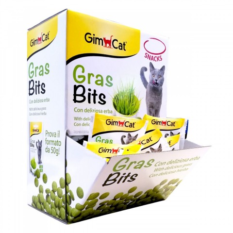Gimcat Gras-bits Kedi Ödül Tableti 15gr - Kasa Önü 60lı  kutu
