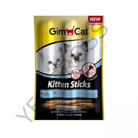 GimCat Sticks Kitten Hindili Ödül Çubukları 3x3gr