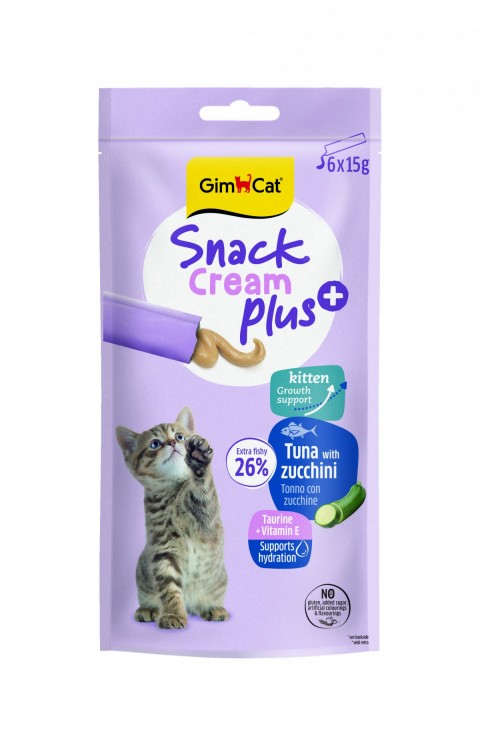 Gimcat Snack Cream Kitten Ton Balıklı & Kabaklı Kedi Ödülü 6x15gr