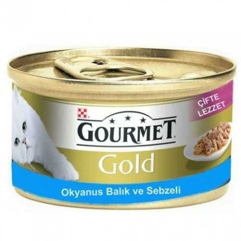 Gourmet Gold Balık&İspanak Çifte Lezzet-85 Gr
