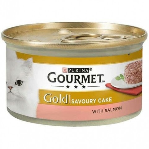 Gourmet Gold Svry Cake Somon Balıklı  Konserve Kedi Maması -85Gr