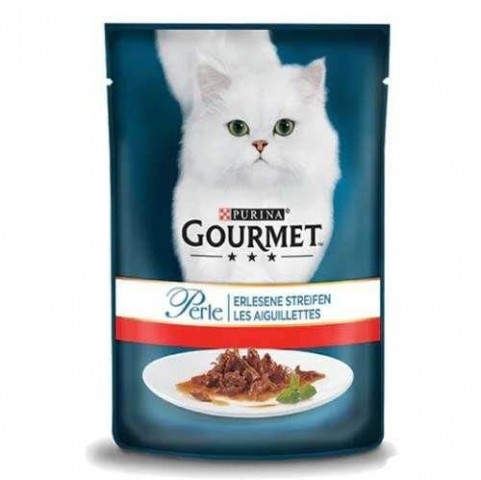 Gourmet Perle Izgara Sığır Etli Pouch Kedi Maması -85Gr