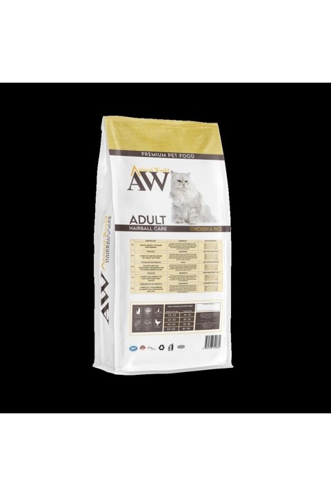 Animal World Tavuklu ve Pirinçli Yetişkin Kedi Maması 15 Kg.