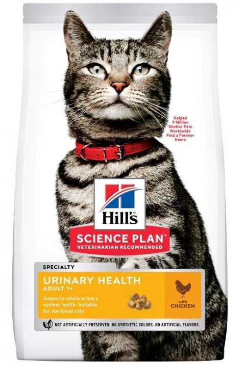Hill's SP Üriner Sağlık Tavuklu +1 Yetişkin Kedi Maması 1.5KG