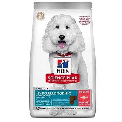 Hill's SP Hipoalerjenik Somonlu Orta Irk Yetişkin Köpek Maması 10+2 KG