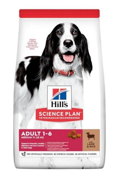 Hill's SP Kuzulu ve Pirinçli Orta Irk Yetişkin Köpek Maması 12+2KG