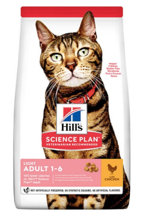 Hill's SP Light Tavuklu Yetişkin Kedi Maması 1.5KG