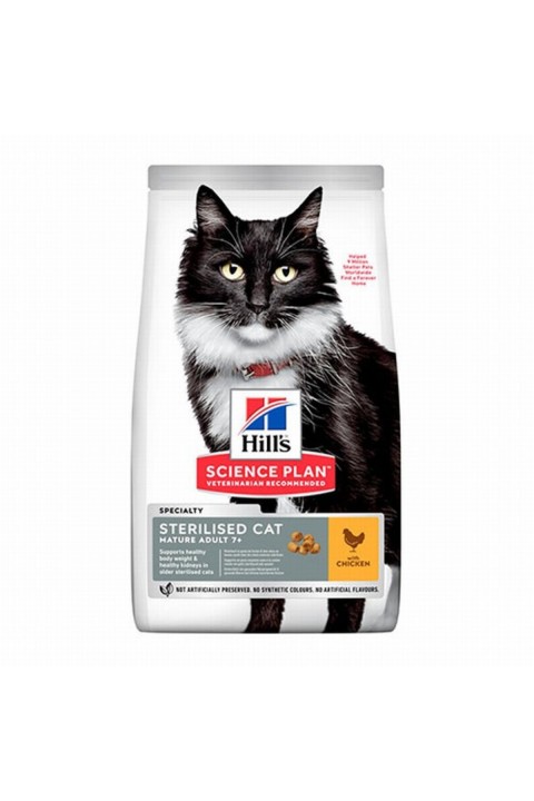 Hill’s Scıence Plan 7 Sterilised Chıcken Kısırlaştırılmış Yaşlı Kedi Maması 1,5 Kg