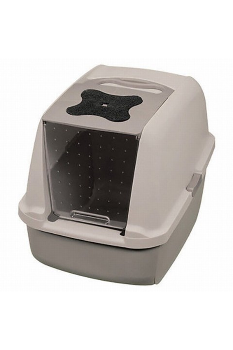 Catit Kapali Tuvalet Kabı 57X46.5X39 Cm Gri Gri