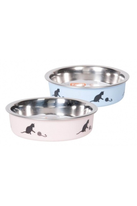 Karlıe Çelik Kedi Mama Kabı Mavi 160ml