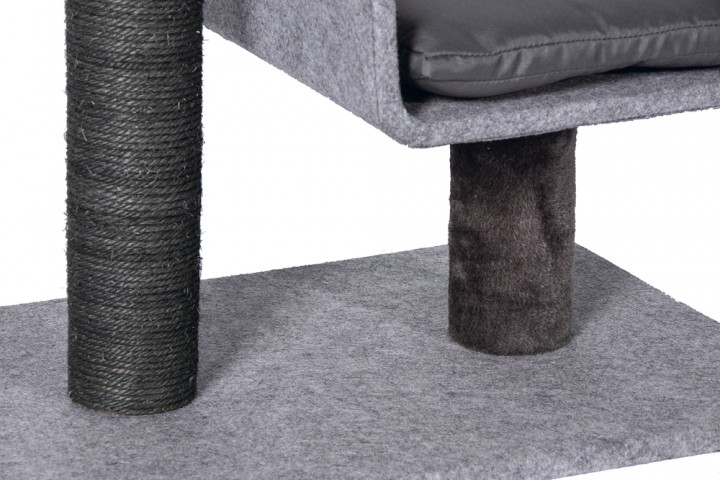 Karlıe Kedi Tırmalama+ev Tınka Gri 60x40x82cm