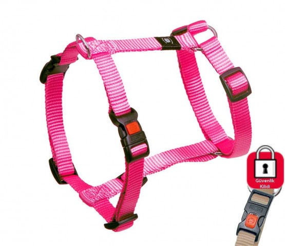 Karlıe Kilitli Göğüs Tasma Xs 25-40cm Pembe