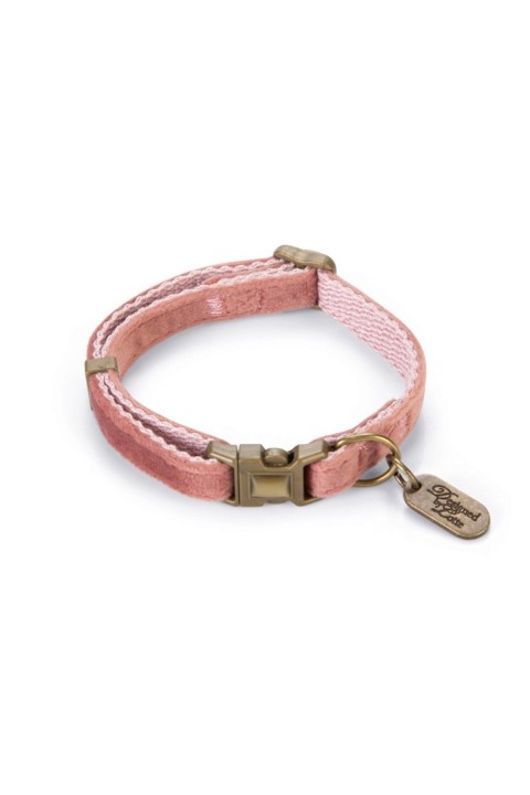 Beeztees DBL Kedi Boyun Tasması, Velur, Pembe, 20-30cm