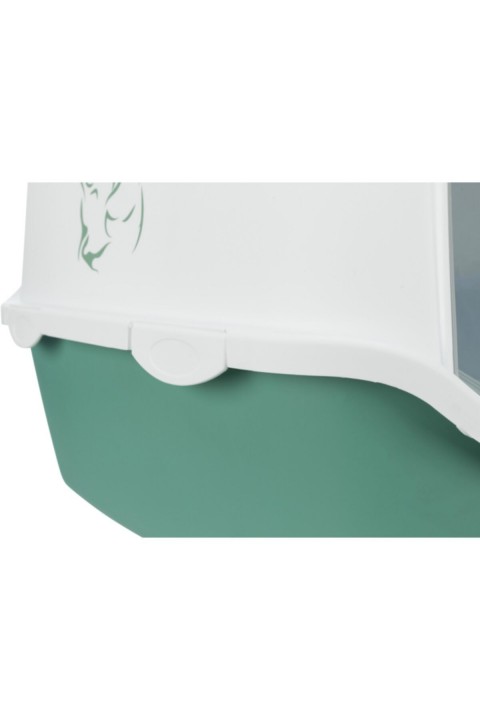 Trixie Kedi Kapalı Tuvaleti 40x40x56cm Yeşil-Beyaz