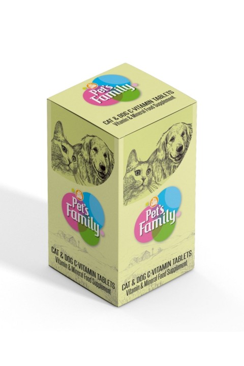 Pets Family Kedi&köpek C-vitamin Tablet 75 Adet