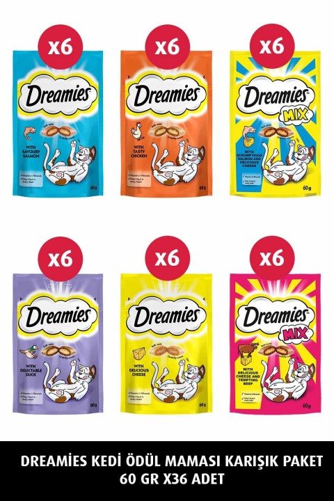 Kedi Ödül Maması Karışık Paket 60 Gr X 36 Adet