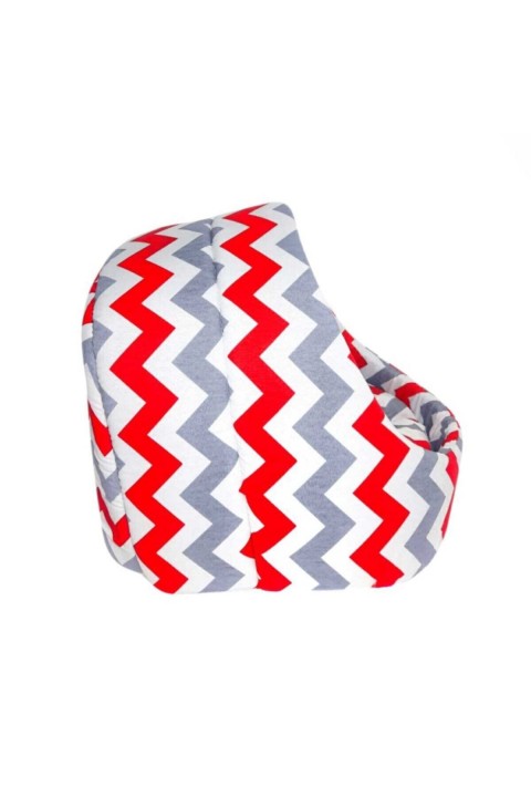 Kırmızı Zigzag Mağara Kedi Evi Yuvası