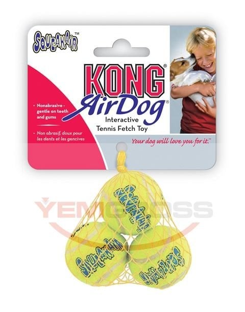 Kong Köpek Air Sq Sesli Tenis Topu XS 3 Adet 4cm