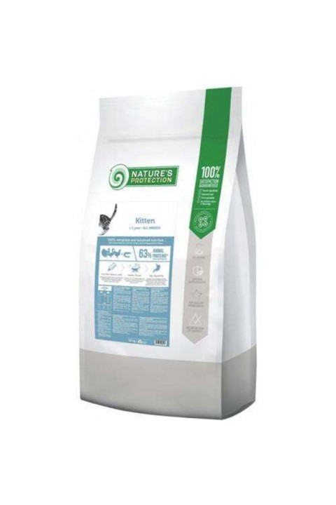Natures Protection Kitten Kümes Hayvanı ve Karidesli Yavru Kedi Maması 18 Kg