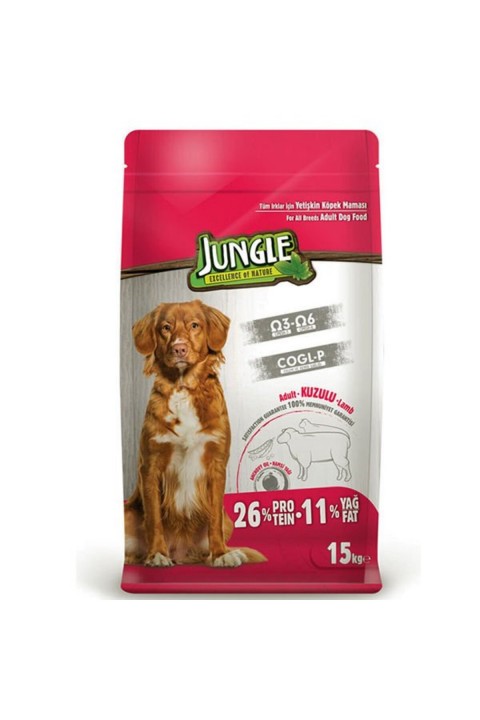 Jungle 15 kg Kuzu Etli Yetişkin Köpek Maması