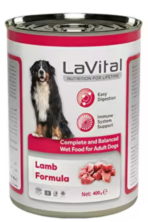 LAVITAL YET.KUZU KÖPEK 400G KUZU ETLI EZME KONSERVE