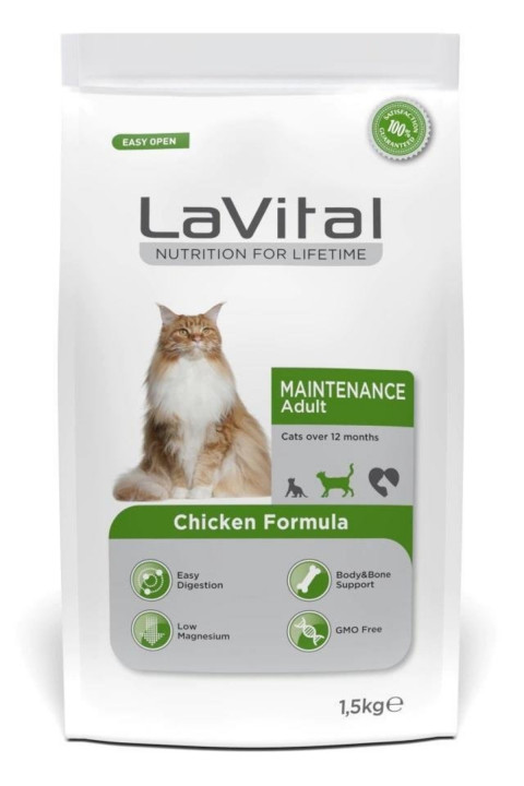 LaVital Tavuklu Yetişkin Kedi Maması 1,5 Kg
