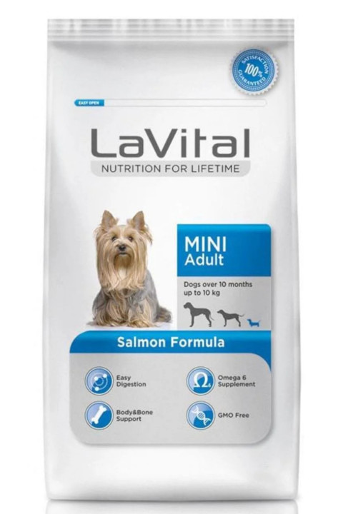 LaVital Somonlu Küçük Irk Yetişkin Köpek Maması 1,5 Kg